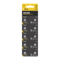 Pacco da 10 batterie a bottone alcaline Technik Platinum AG11 LR58 362 1.5V per orologi ed elettronica di piccole dimensioni