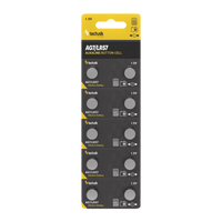 Tecnologia Platinum pila a bottone alcalina 1.5V AG7 LR57 371 SR920W, confezione da 10 batterie a bottone affidabili
