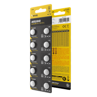 Technik Platinum Pila a Bottone Alcalina AG12 LR43 186 386 1.5V B10 confezione da 10 per orologi e piccoli dispositivi