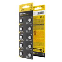Batterie a bottone alcaline Technik Platinum 1.5V AG6 LR69 171 371 confezione da 10 per orologi ed elettronica