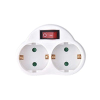 Adattatore professionale Technik 2 vie con interruttore 16A 250V protezione bambini