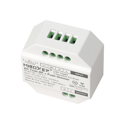 Modulo dimmer LED Tsong 300W AC TRIAC, compatibile telecomando RF 2.4GHz, IP20, 220-240V, CE RoHS