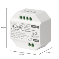Modulo dimmer LED Tsong 300W AC TRIAC, compatibile telecomando RF 2.4GHz, IP20, 220-240V, CE RoHS