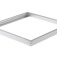 Kit cornice in alluminio TSONG per pannello LED 60x60 cm, Finitura argento, IP20, 220-240V, certificato CE RoHS