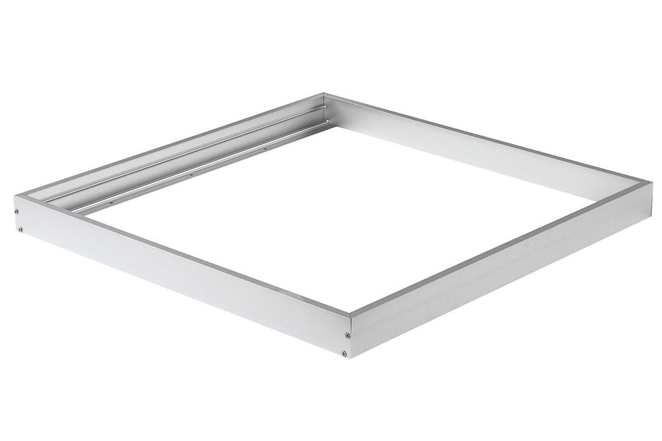 Kit cornice in alluminio TSONG per pannello LED 60x60 cm, Finitura argento, IP20, 220-240V, certificato CE RoHS