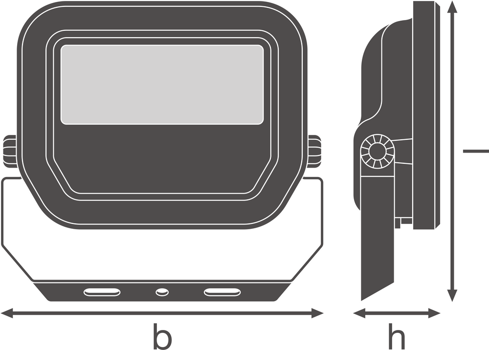 Ledvance LED Floodlight GEN 3 Black 10W 1521 lumens 3000K IP65 IK10 220-240V 120° Aluminium CE RoHS