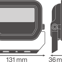 Ledvance LED Floodlight GEN 3 Black 10W 1521 lumens 3000K IP65 IK10 220-240V 120° Aluminium CE RoHS