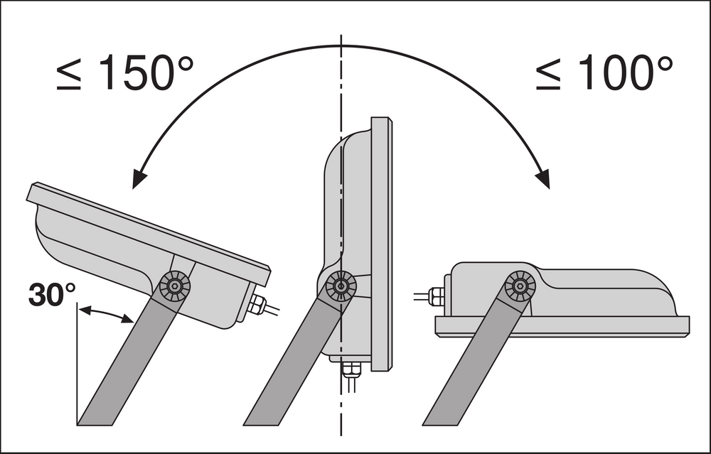 Ledvance LED Floodlight GEN 3 Black 10W 1521 lumens 3000K IP65 IK10 220-240V 120° Aluminium CE RoHS