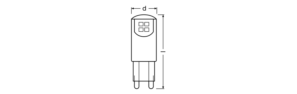 Ledvance LED Capsule G9 1.9W 3000K 1521 lumens 230V IP20 CRI 80 Flicker-Free CE RoHS for you