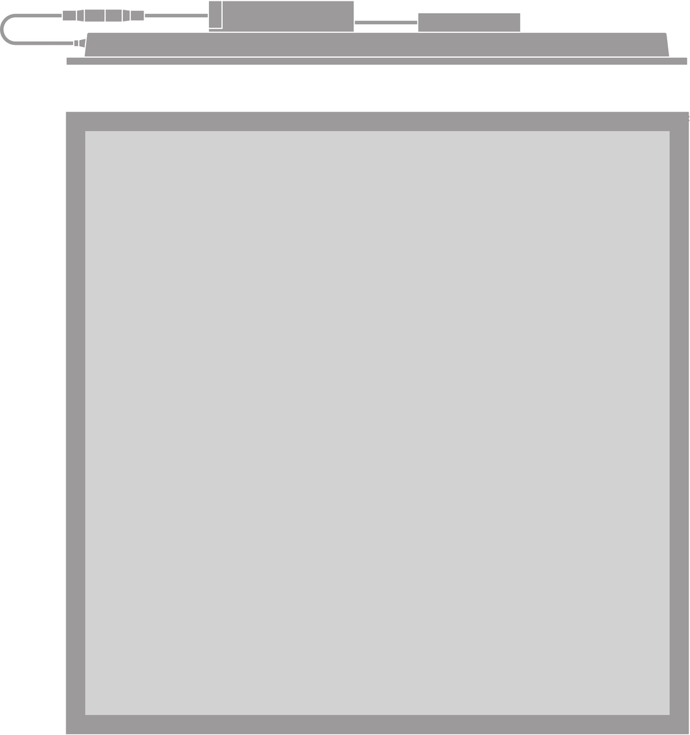 Pannello LED Tsong 33W 4320 lumen 4000K 230V IP20 CRI 80 alluminio bianco 60x60cm serie comfort