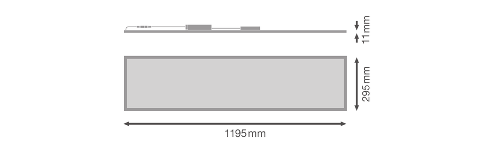 Ledvance LED Panel Comfort 33W 4320 lumens 3000K UGR&lt;19 IP20 230V Aluminium White 120x30cm CE RoHS