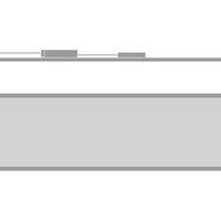 Pannello LED Tsong 33W 3000K 4320 lumen 120x30cm UGR<19 IP20 alluminio bianco senza sfarfallio
