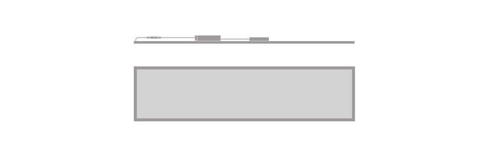 Pannello LED Tsong 33W 3000K 4320 lumen 120x30cm UGR<19 IP20 alluminio bianco senza sfarfallio