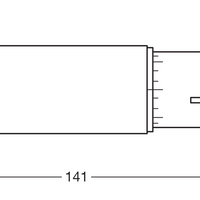 Tsong LED PLC Dulux D/E G24Q-2 Lampada 4-Pin 10.5W 3000K 700 lumen Chip Philips IP20 230V Fascio 120°