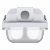 Plafoniera a tubo LED Tsong 120cm IP65 impermeabile per due tubi LED, finitura in alluminio oro opaco