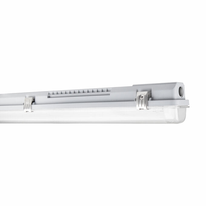 Plafoniera a tubo LED Tsong 120cm impermeabile IP65 per singolo tubo LED, resistente con corpo in alluminio