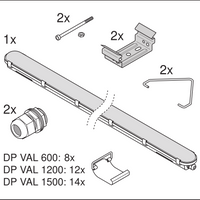 Value LED waterproof batten light 50W 4000K 6000 lumens 150cm IP65 cool white