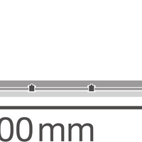 Value LED waterproof batten light 50W 4000K 6000 lumens 150cm IP65 cool white