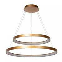 Lucide VIDAL sospensione LED dimmerabile 92W 2700K oro opaco ottone Ø 78 cm