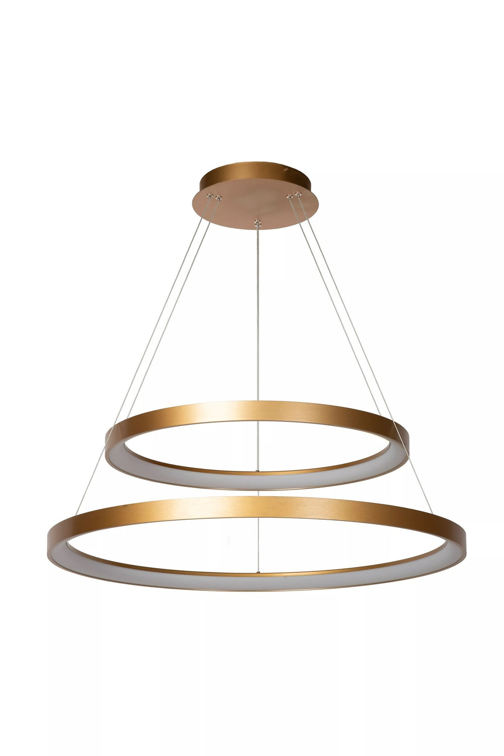 Lucide VIDAL sospensione LED dimmerabile 92W 2700K oro opaco ottone Ø 78 cm