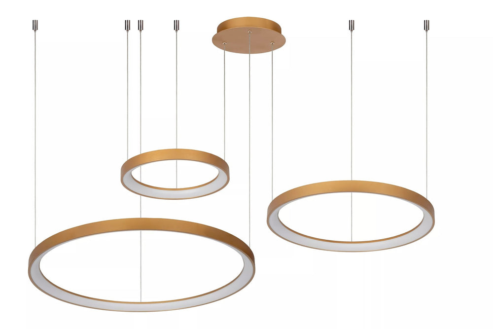 Lampada a sospensione LED Lucide Vidal Ø78 cm 2700K oro opaco