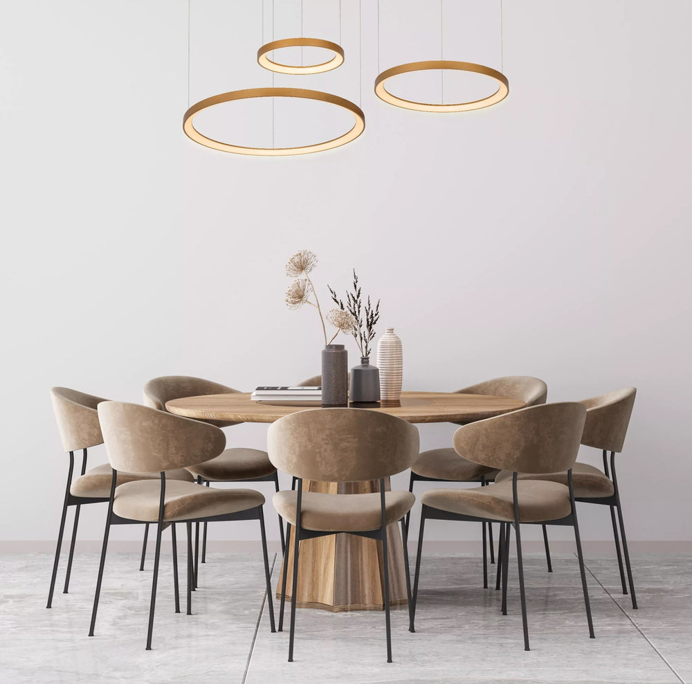 Lampada a sospensione LED Lucide Vidal Ø78 cm 2700K oro opaco