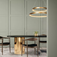 Lucide VIDAL lampada a sospensione LED, dimmerabile 92W 2700K, Ø78cm, IP20, CRI 80, finitura ottone oro opaco