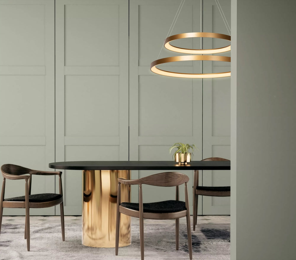 Lucide VIDAL lampada a sospensione LED, dimmerabile 92W 2700K, Ø78cm, IP20, CRI 80, finitura ottone oro opaco