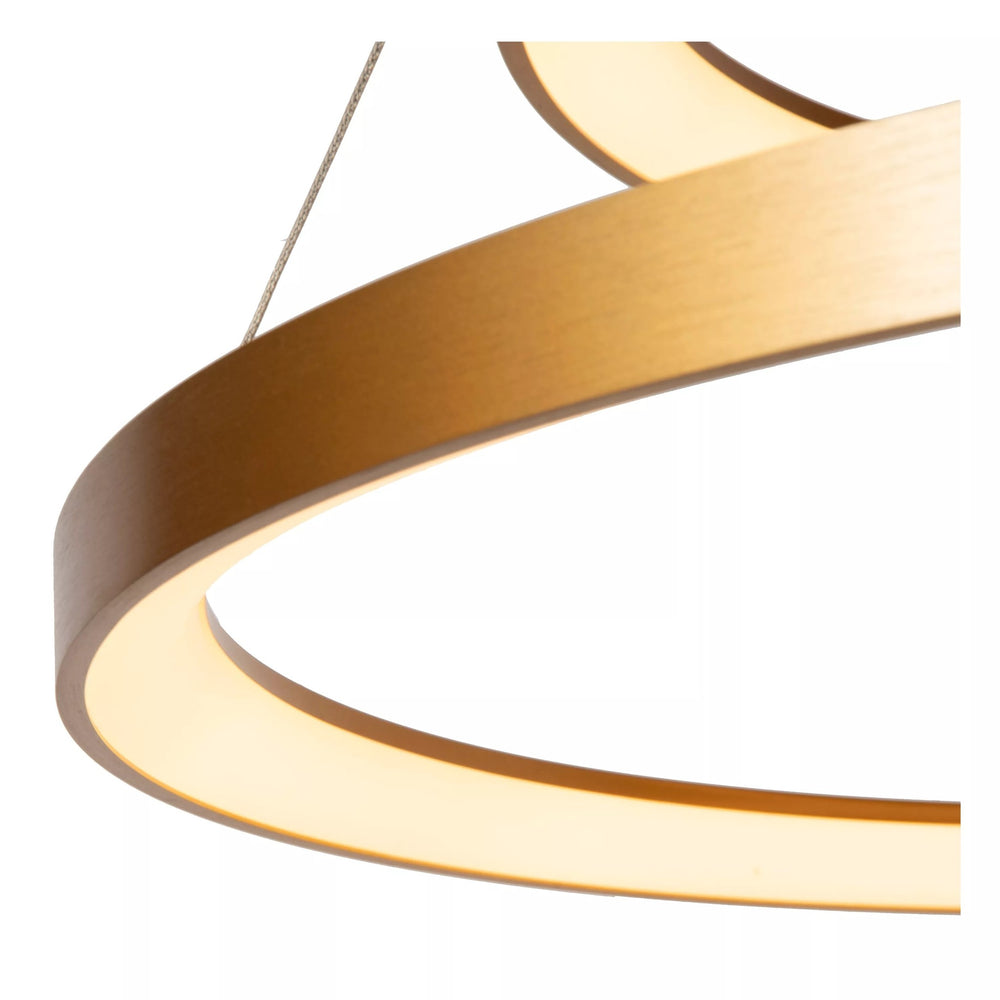 Lucide VIDAL sospensione LED dimmerabile 92W 2700K oro opaco ottone Ø 78 cm