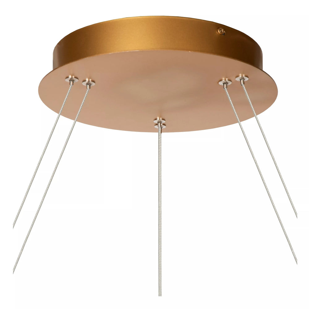 Lucide VIDAL sospensione LED dimmerabile 92W 2700K oro opaco ottone Ø 78 cm