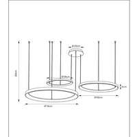 Lampada a sospensione LED Lucide Vidal Ø78 cm 2700K oro opaco
