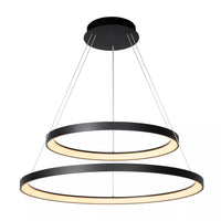 Lucide VIDAL lampada a sospensione LED Ø78cm dimmerabile 92W 2700K Nero lampada moderna