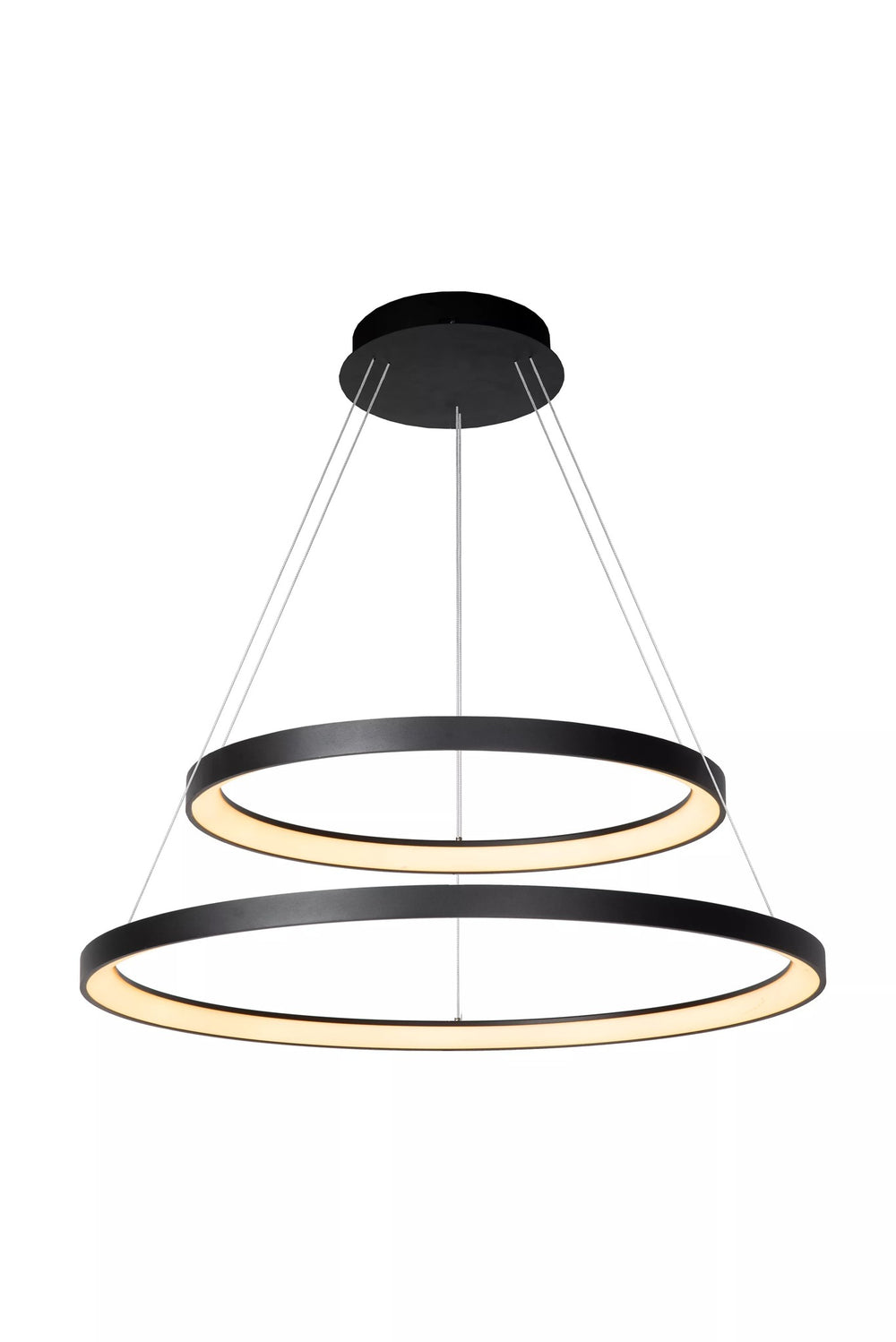 Lucide VIDAL lampada a sospensione LED Ø78cm dimmerabile 92W 2700K Nero lampada moderna