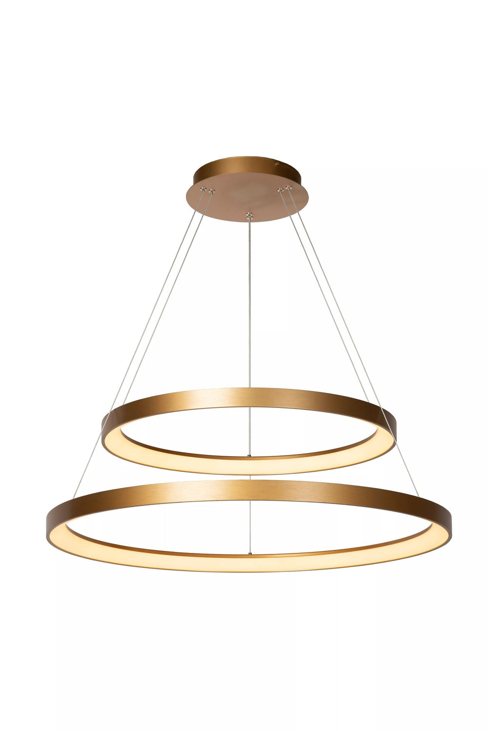Lucide VIDAL sospensione LED dimmerabile 92W 2700K oro opaco ottone Ø 78 cm