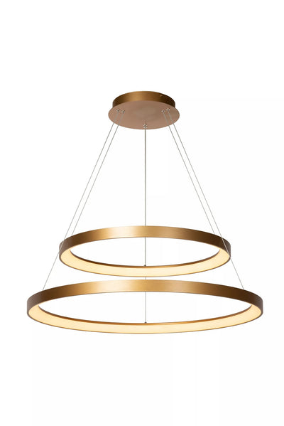 Lucide VIDAL lampada a sospensione LED, dimmerabile 92W 2700K, Ø78cm, IP20, CRI 80, finitura ottone oro opaco