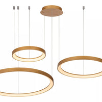 Lampada a sospensione LED Lucide Vidal Ø78 cm 2700K oro opaco