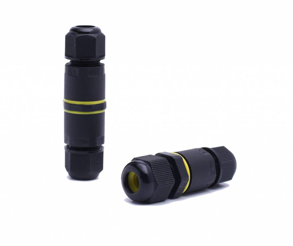 Connettore a 3 poli impermeabile LCB per cavi da 0,5-1mm² 220-240V, IP68 da esterno, certificato CE RoHS