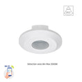 Sensore PIR smart Spectrum 360° da superficie, carico 2000W, raggio 8m, 1-10V, Wi-Fi BT, IP20, 230V