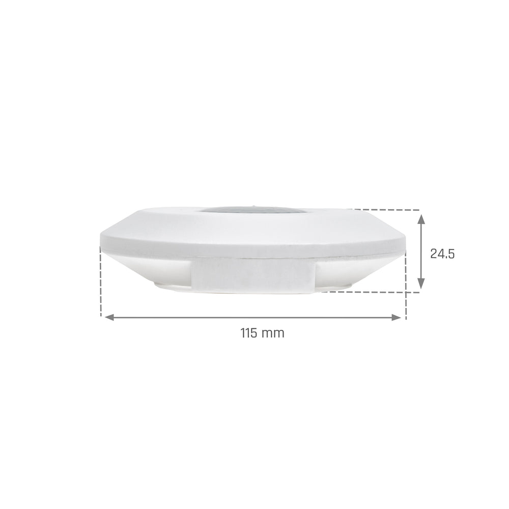 Sensore PIR smart Spectrum 360° da superficie, carico 2000W, raggio 8m, 1-10V, Wi-Fi BT, IP20, 230V