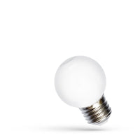Lampada Spectrum LED a sfera G45 E27 RGB, 230V, 1W, 260° angolo, lunga durata, 400 lumen, non dimmerabile, uso interno