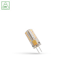 Lampada Spectrum Led G4 12V 2W 3000K silicone, 165 lumen, CRI 80, angolo di irradiazione di 270°, non dimmerabile, lunga durata
