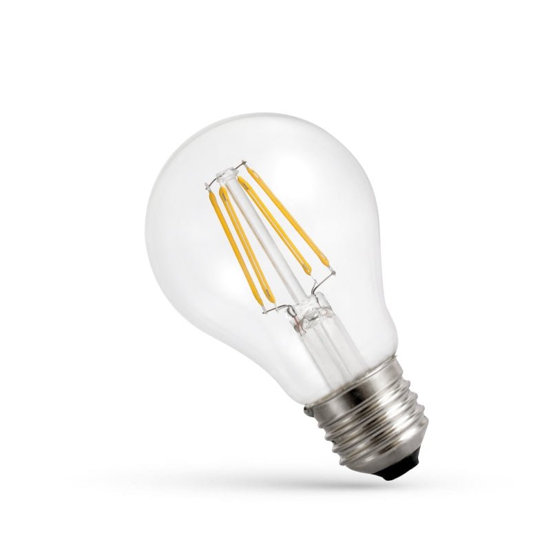 spectrum led gls A60 E27 230V 4W luce calda 2700K aspetto filo, 450 lumen, IP20, angolo di radiazione di 300 gradi