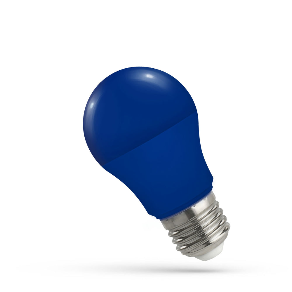 Lampada Spectrum LED GLS A50 E27 5W in luce blu con 230V, angolo di illuminazione di 270°, 400 lumen e classificazione IP20