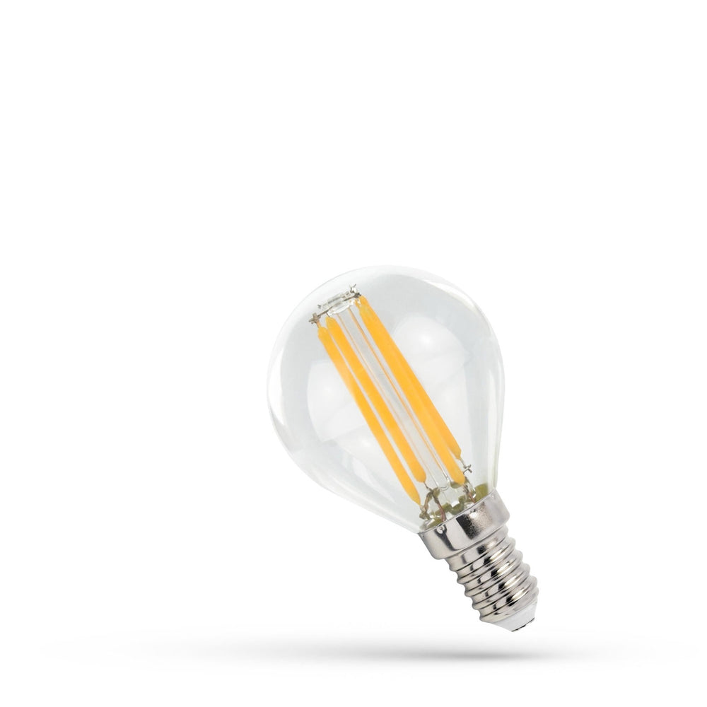 Spectrum LED Lamp G45 E14 4W Filament 4000K neutral white 510 lumens 230V glass ball non-dimmable