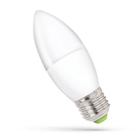 Spectrum LED candle bulb C37 E27 230V 6W NW 4000K, 540 lumens for indoor use, 160° beam angle, non-dimmable