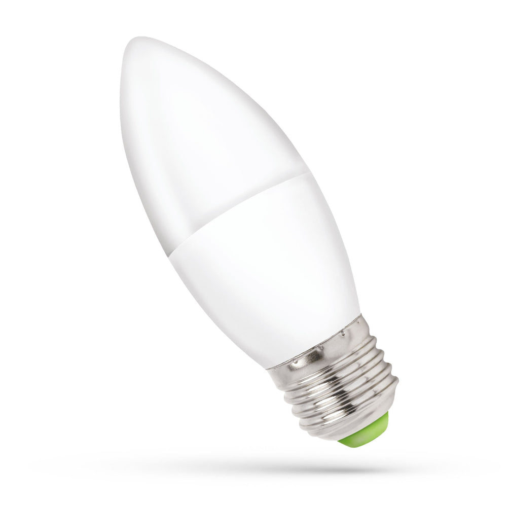 Spectrum LED candle bulb C37 E27 230V 6W NW 4000K, 540 lumens for indoor use, 160° beam angle, non-dimmable