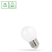 Lampada LED Spectrum P45 E27 4000K, 5.5W con 650 lumen e angolo di radiazione di 300° per uso interno