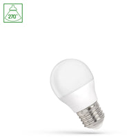 Spectrum LED lamp G45 E27, 1W 230V, neutral white 4000K, 90 lumens, 270° light beam, IP20, 17000 hours lifespan