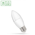 Lampadina a candela LED Spectrum C37 E27 230V 1W CW 6000K con 100 lumen di luce bianca fredda e diffusione della luce a 270°