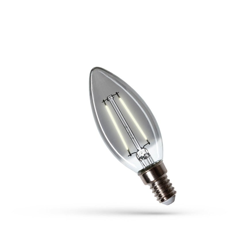 Led candle C35 E14 230V 3W 4000K NW 150 useful lumen spectrum lamp for indoor lighting